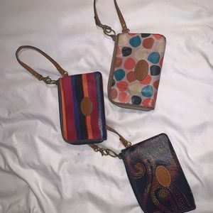 Fossil wristlet trio
